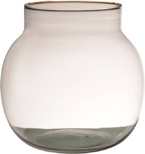 Hakbijl Glass Hakbijl bol vaas/terrarium - D19 x H20 cm - transparant glas - Vazen