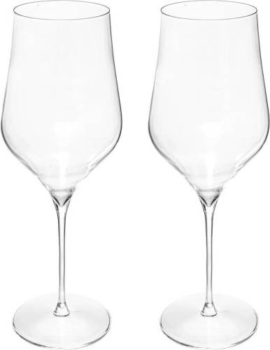 Secret de Gourmet Set van 4x grote wijnglazen voor rode wijn Rhone 740 ml van glas - Wijnglazen