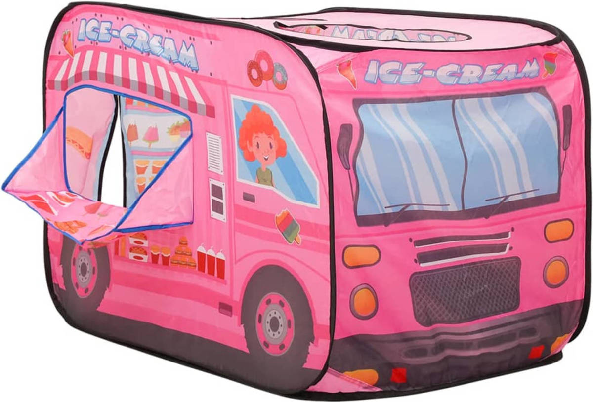 VidaXL Kinderspeeltent 70x112x70 cm roze