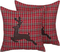 Beliani COMET - Sierkussen-Rood-Polyester