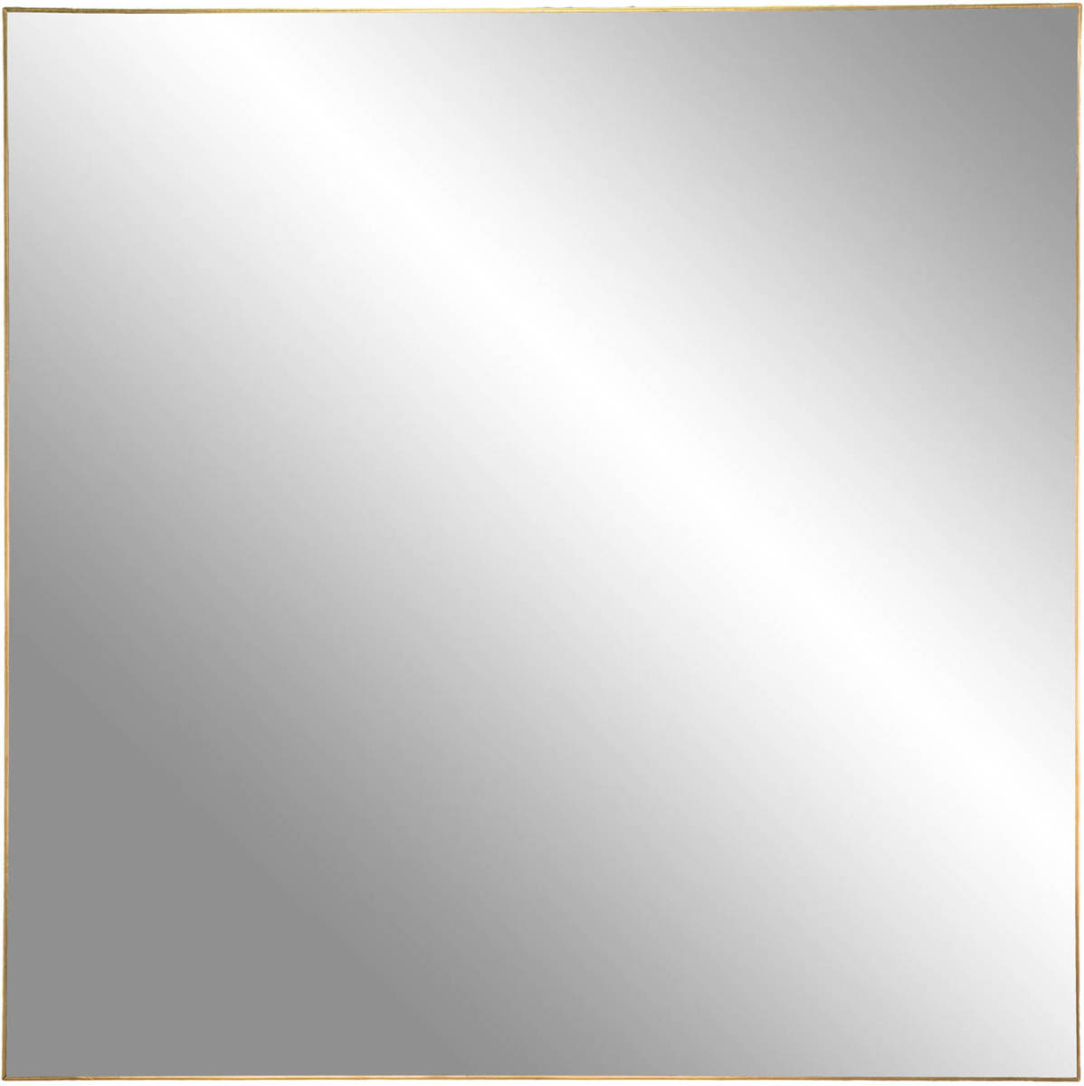 House Nordic Jersey Spiegel- met messing look frame -60x60 cm