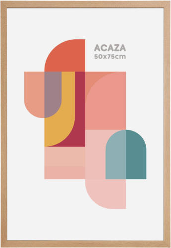 Acaza Fotokader - Fotolijst - 50x75 cm - MDF hout - Lichte Eik