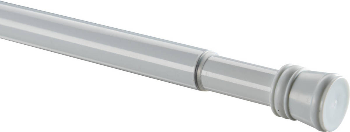 Acaza Douche Gordijnstang, verlengbaar van 140 tot 260 cm, wit