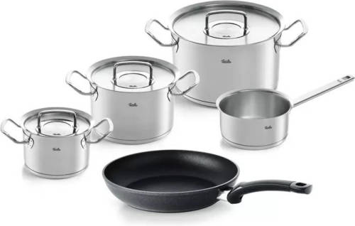 Fissler Original Profi Collection 2022 - 5 Delig - Steelpan en Levital koekenpan - RVS deksels