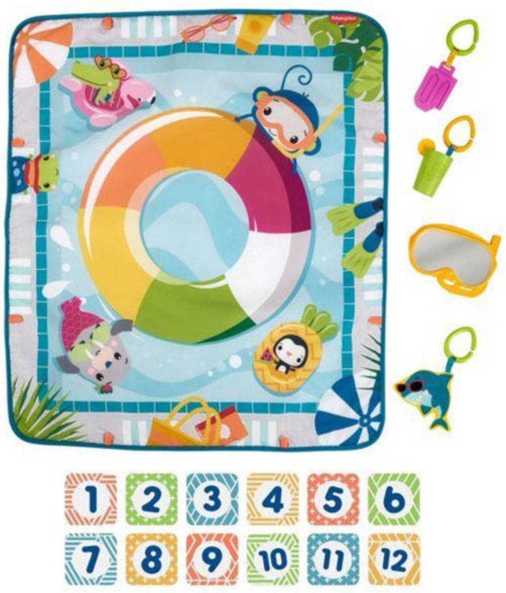 No brand Fisher-Price - Speelkleed met Zwembadthema - Activiteitenmat - Dive Right In