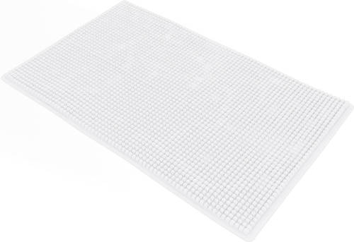 Loti Living Badmat Antislip - Douchemat - Badmat Badkamer - Vloermat - Chenille badmat - Wit - 50x80 cm