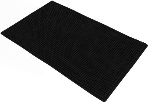 Loti Living Badmat Antislip - Douchemat - Badmat Badkamer - Vloermat - Chenille badmat - Zwart - 50x80 cm