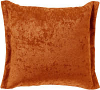 Dutch Decor - LEWIS - Kussenhoes 45x45 cm - fluweel - met sierrand - Potters Clay - oranje