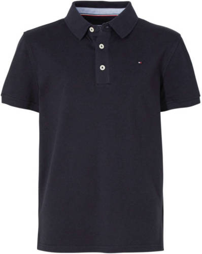 Tommy hilfiger piqué polo donkerblauw
