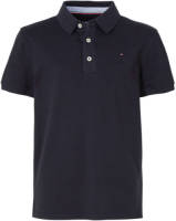 Tommy hilfiger piqué polo donkerblauw