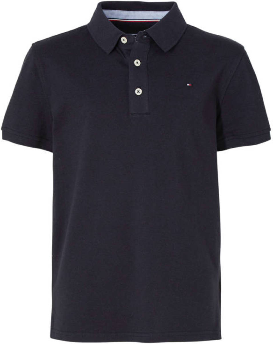 Tommy hilfiger piqué polo donkerblauw