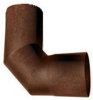 Bonfeu Bocht 90° Roest - L 10 x B x 19 x H 20 cm (Ø10 cm) - Staal - (Roest)bruin