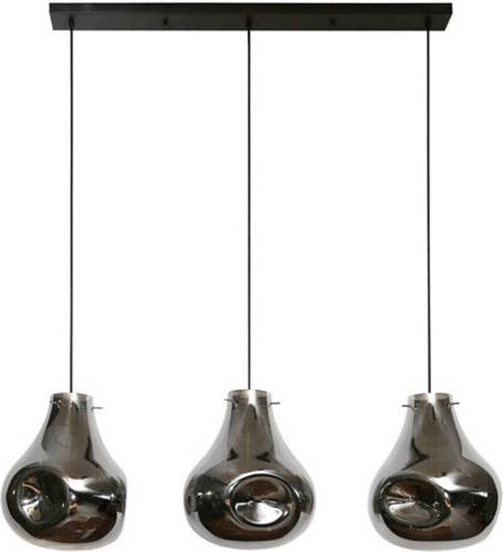 Dimehouse Hanglamp Denissia 3-lichts dent glass