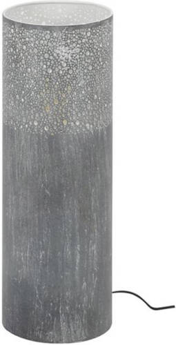 Dimehouse Industriële vloerlamp Eleanor metaal grijs 60 cm