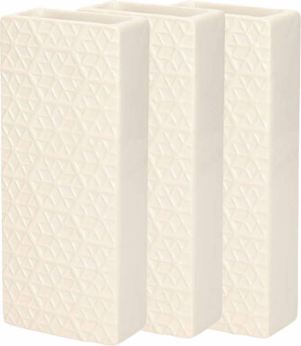 Gerimport Waterverdamper - 3x - ivoor wit - keramiek - 400 ml - radiatorbak - Luchtbevochters