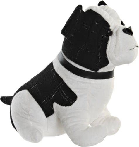 Items Deurstopper - 1 kilo gewicht - Hond Franse Bulldog - zwart/wit - 29 x 26 cm - Deurstoppers