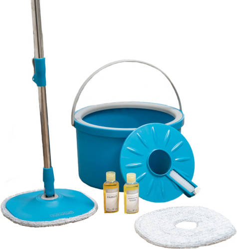 MediaShop Livington Clean Water Spin Mop friswater-dweilsysteem inclusief reiniger en pads
