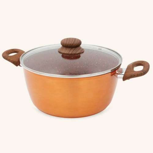 MediaShop Livington Copper & Stone Pot 4 liter steelpan