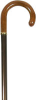 Classic Canes Verstelbare wandelstok - Bruin - Aluminium - XL wandelstok - Essenhout rond handvat - Lengte 82 - 104 cm