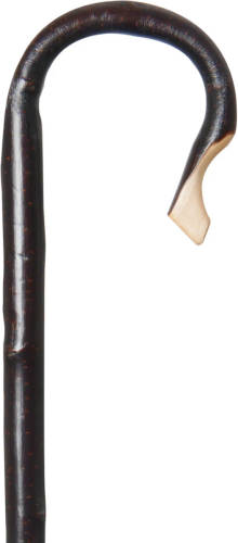 Classic Canes Herdersstaf - Bruin - Kastanjehout - Met schors - Lengte 135 cm - Wandelstok hout - Pelgrimsstaf