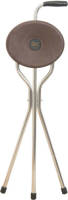 Classic Canes Wandelstok met zitje - Trio Maxi - Bruin - Driepoot - Zithoogte 57,5 cm - Loophoogte 84 cm