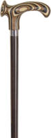 Classic Canes Houten wandelstok - Bruin - Beukenhout - Rechtshandig - Gelamineerd Ergonomisch handvat - Lengte 92 cm