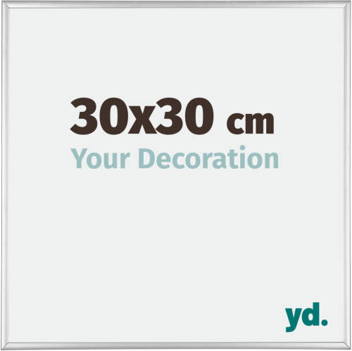 Your Decoration Fotolijst 30x30cm Zilver Glanzend Aluminium Austin