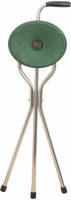 Classic Canes Wandelstok met zitje - Trio Maxi - Groen - Driepoot - Zithoogte 57,5 cm - Loophoogte 84 cm