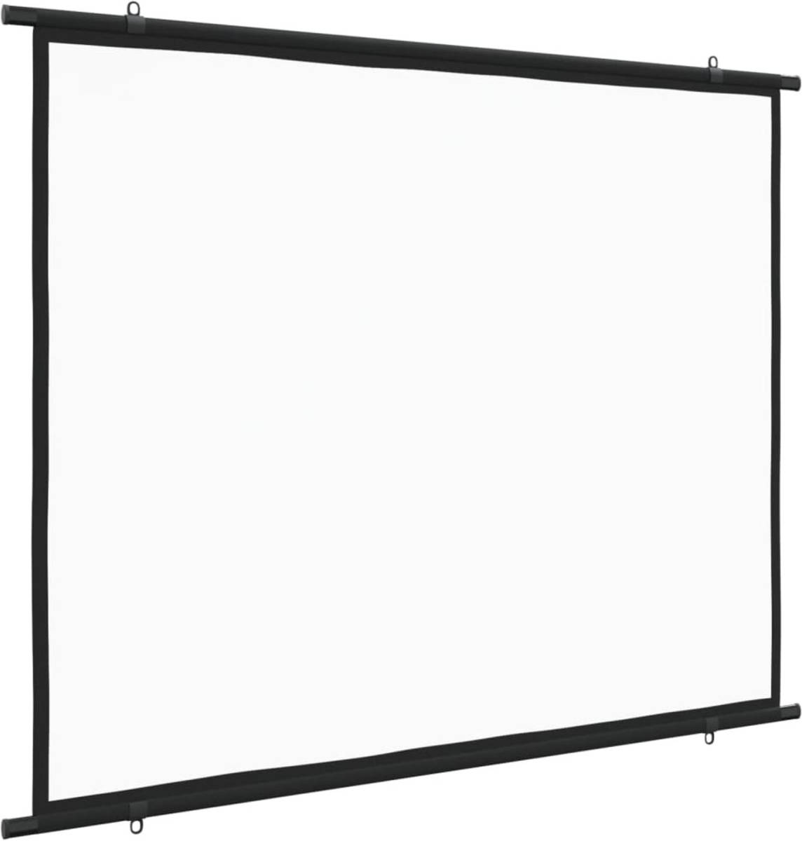 The Living Store projectiescherm Zwart - 183 x 137 cm - 90"" - 4-3 - Draagbaar en eenvoudig te bevestigen - Duurzaam en
