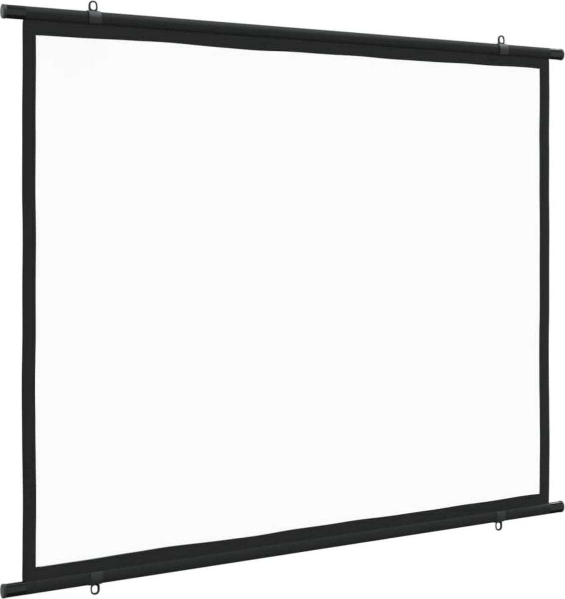 The Living Store Projectiescherm - 72"" - Stof en ijzer - 151 x 120 cm - Matwit