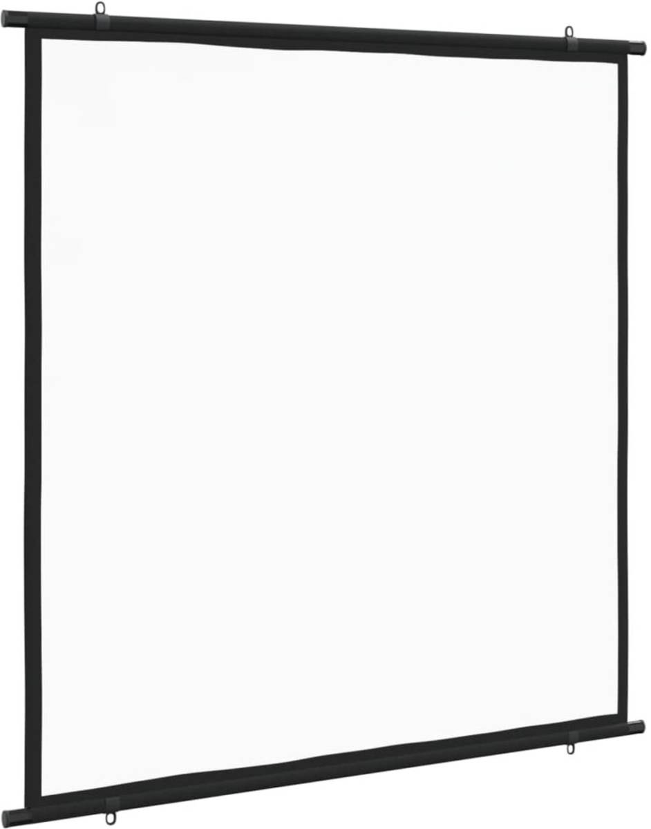 The Living Store Projectiescherm - 47 inch - Stof en ijzer - 125x130 cm - 1-1