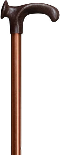Gastrock Verstelbare wandelstok - Brons - Rechtshandig - Relax-grip - Ergonomisch handvat - Aluminium - Lengte 76 - 99cm