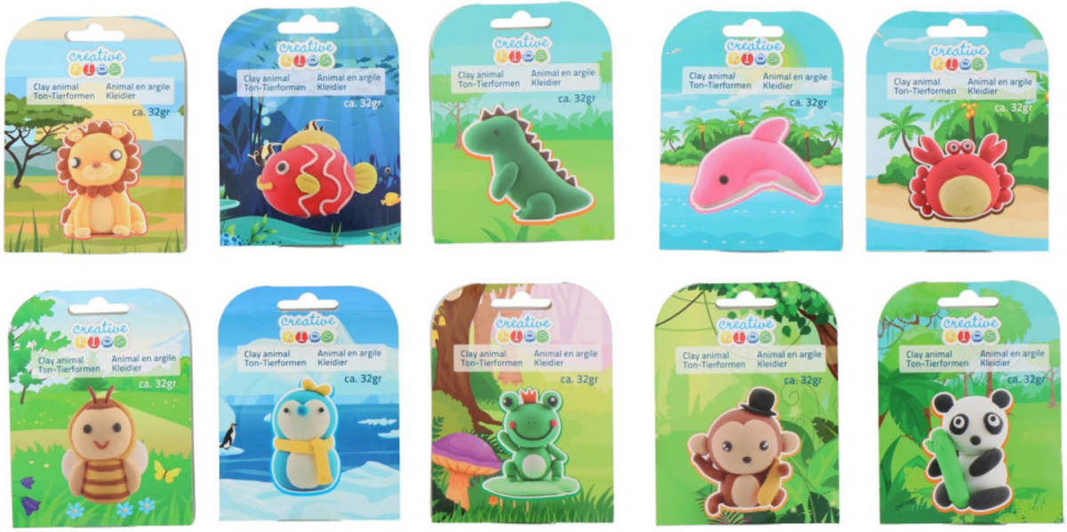 Creative Kids - Klei set in pot - 32gr