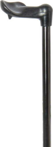 Classic Canes Verstelbare wandelstok - Zwart - Schokdemper - Linkshandig - Fisher handvat - Lengte 77 - 100 cm