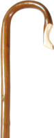 Classic Canes Herdersstaf - Bruin - Kastanjehout - Lengte 137 cm - Wandelstok hout - Pelgrimsstaf - Herder staf