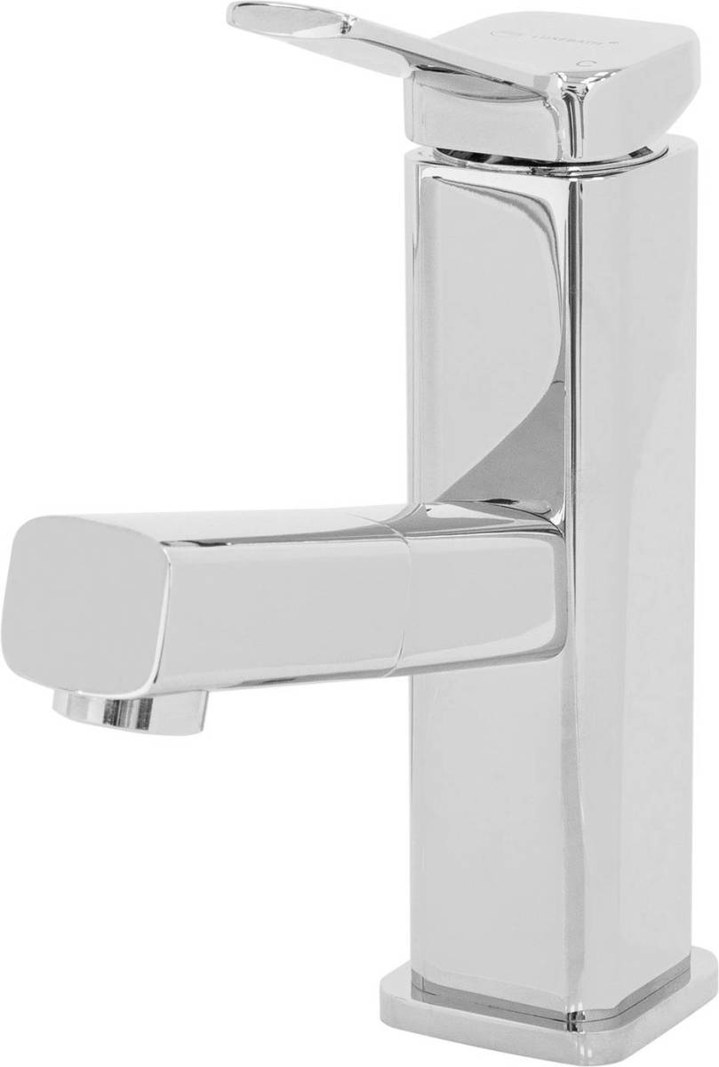 Wastafelkraan voor de badkamer 160x50x190 mm messing chroom incl. uittrekbare douche van LuxeBath