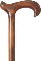 Classic Canes Houten wandelstok - Jumbo - Bruin - Beukenhout - XL wandelstok - Derby Handvat - Lengte 113 cm