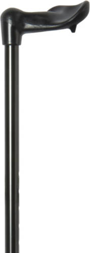 Classic Canes Verstelbare wandelstok - Zwart - Schokdemper - Rechtshandig - Fisher handvat - Lengte 77 - 100 cm