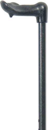 Classic Canes Verstelbare wandelstok - Zwart - Linkshandig - Ergonomisch handvat - Roestvrijstaal - Lengte 82 - 105 cm