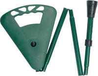 Classic Canes Wandelstok met zitje opvouwbaar - Flipstick - Groen - Zithoogte 77 - 84 cm - Loop hoogte 87 - 93 cm