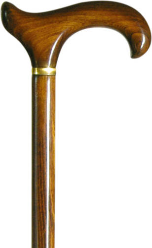Classic Canes Houten wandelstok - Hercules - Bruin - Beukenhout - XL wandelstok - Derby Handvat - Lengte 109 cm
