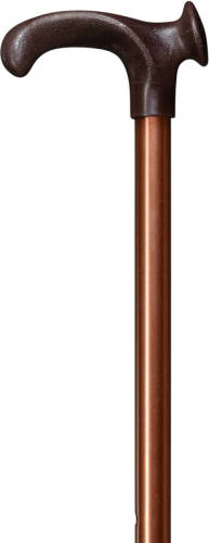 Gastrock Verstelbare wandelstok - Brons - Linkshandig - Relax-grip - Ergonomisch handvat - Aluminium - Lengte 76 - 99 cm