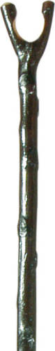 Classic Canes Jachtstok - Zwart - Kastanje hout - Duimgrip - Met Schors - Lengte 122 cm - Wandelstok outdoor
