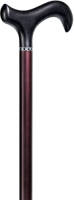 Gastrock Verstelbare Wandelstok - Aubergine - Carbon - Derby handvat - Lengte 79 - 96 cm