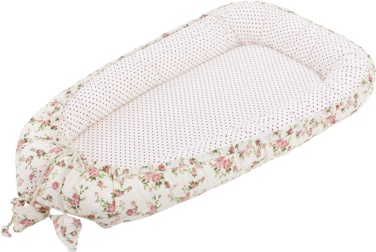 Baby Nest Omkeerbaar overtrek 90x50 cm Wit Katoen Joyz