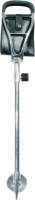 Classic Canes Wandelstok met zitje - Polo - Zwart - Leer - Verstelbaar - Zithoogte 56 - 81 cm - Loop hoogte 74 - 99 cm