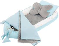 Babynest 5-delig. 90x50 cm katoenen panda patroon Joyz