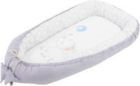 Baby Nest Omkeerbaar overtrek 90x50 cm Licht Grijs Katoen Joyz
