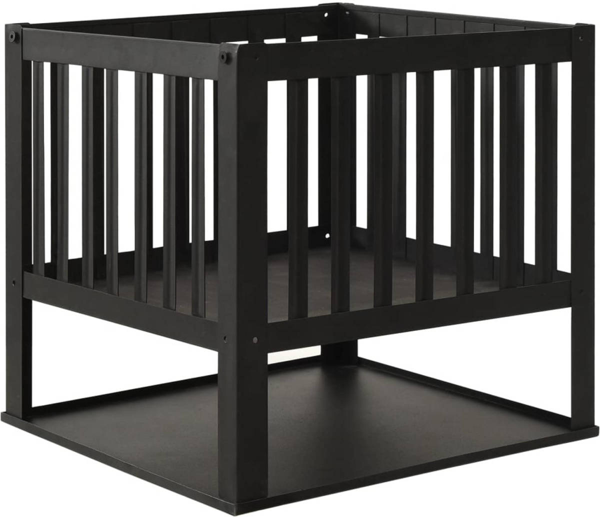 The Living Store vuurkorf - zwart staal - 40 x 40 x 40 cm - decoratief en sfeervol