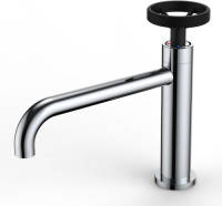 Badplaats Wastafelkraan Madera - chroom met zwart